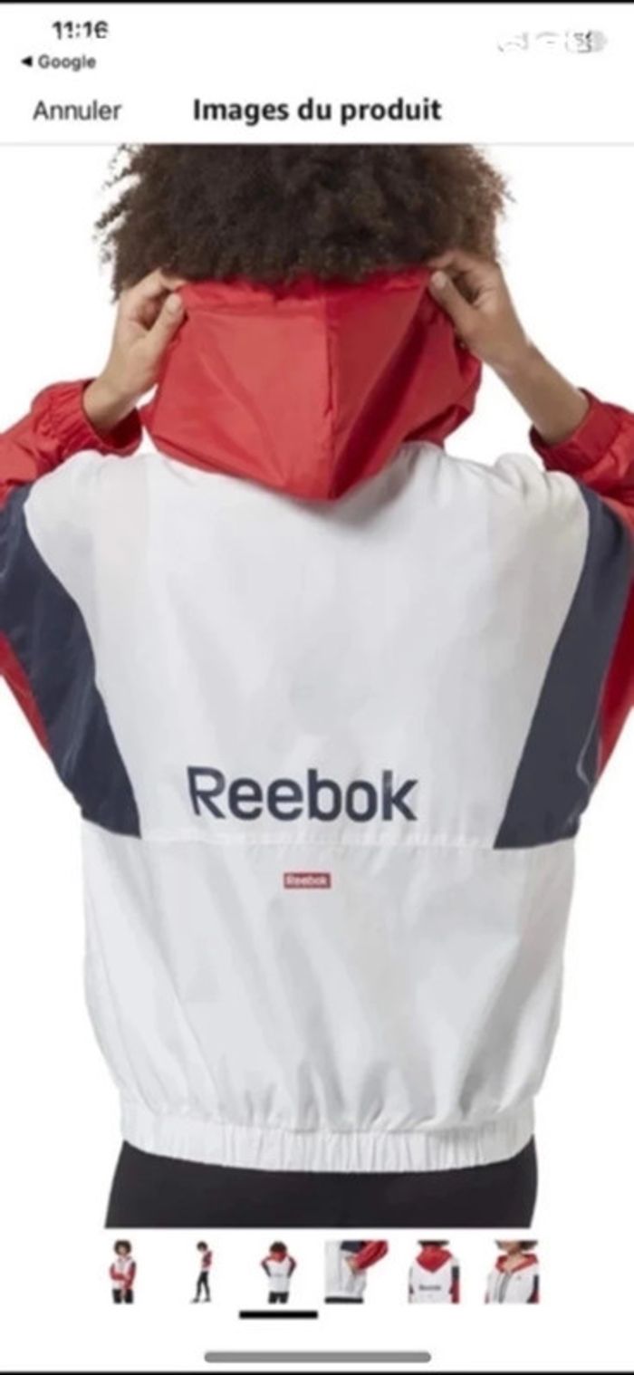 Kway veste coupe vent Reebok - photo numéro 5
