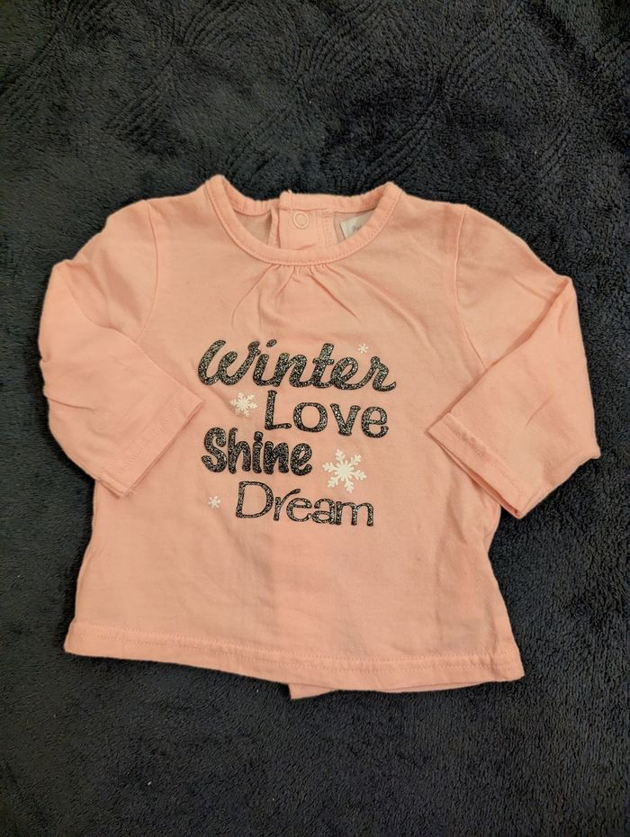 Lot t-shirts manches longues 3 mois - photo numéro 4