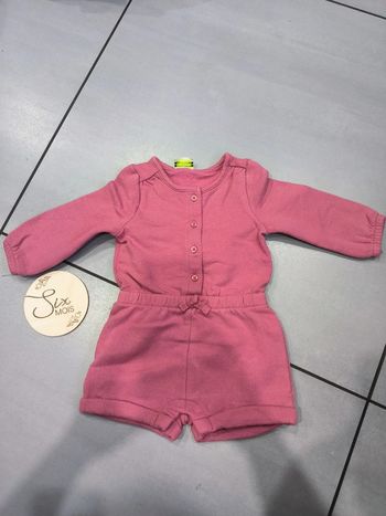 Combinaison short bébé fille