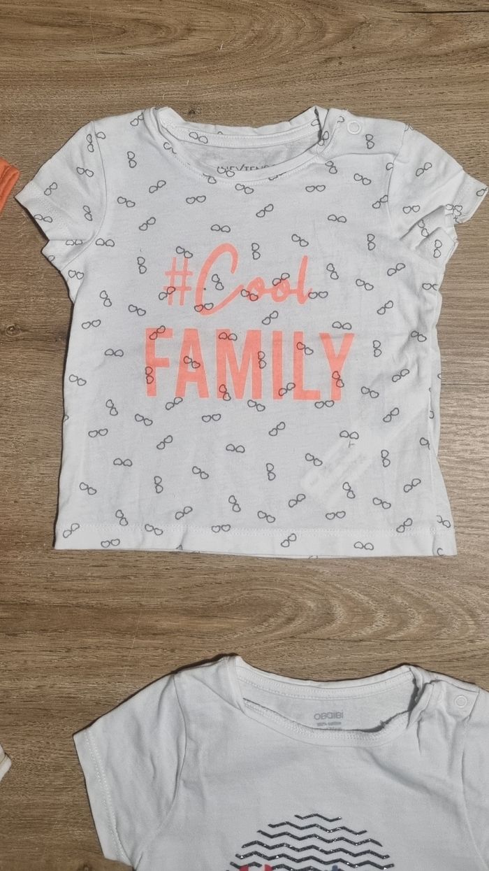 Lot t-shirts MC 12 mois - photo numéro 7