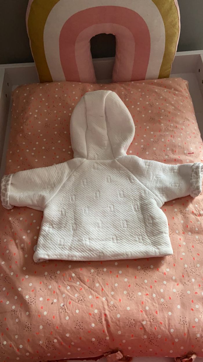 Veste okaidi blanche - photo numéro 3