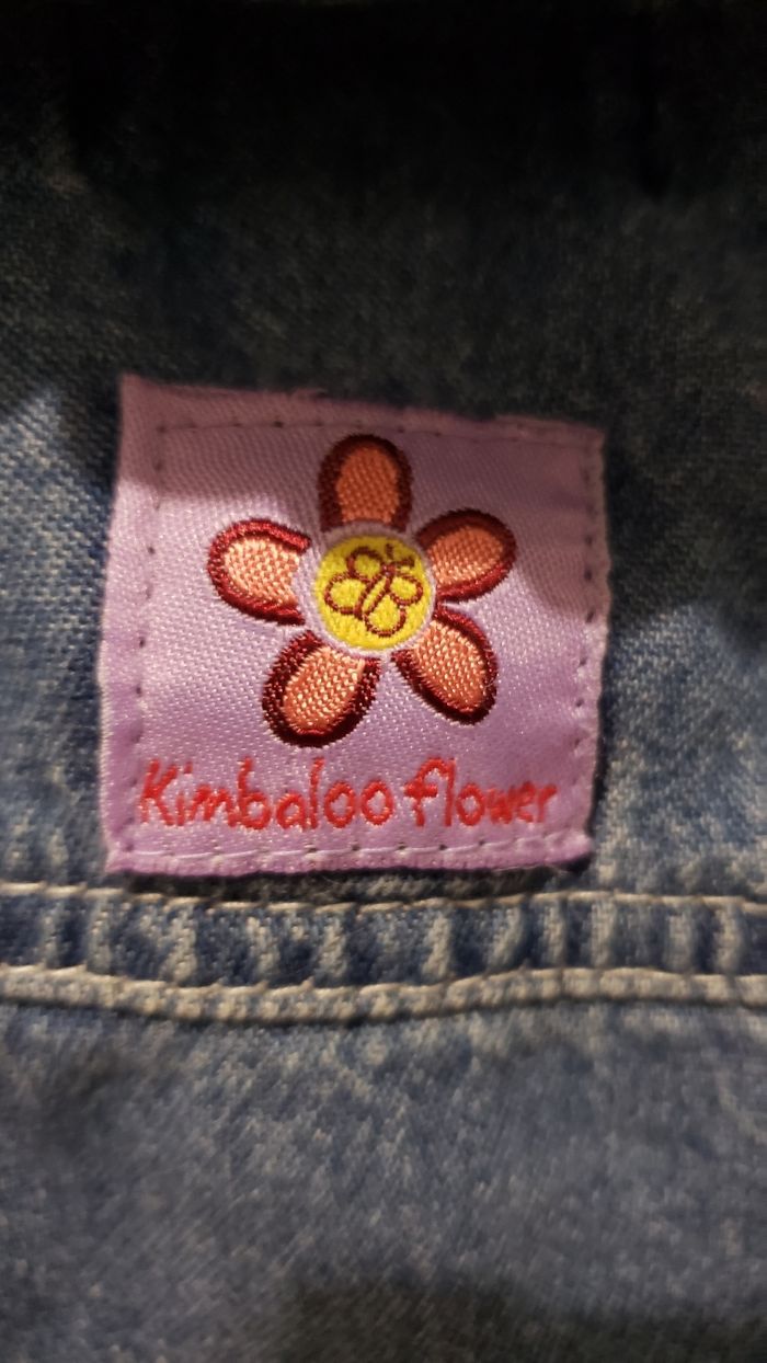 Veste manteau jeans fleur - photo numéro 5