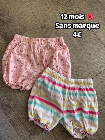 Shorts 🌺 12 mois 🌺 Sans marque