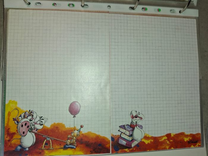 Lot 200 feuilles diddl ancienne generation papier lettre - photo numéro 3