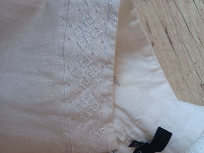 Pantalon lin blanc  Etam - photo numéro 4