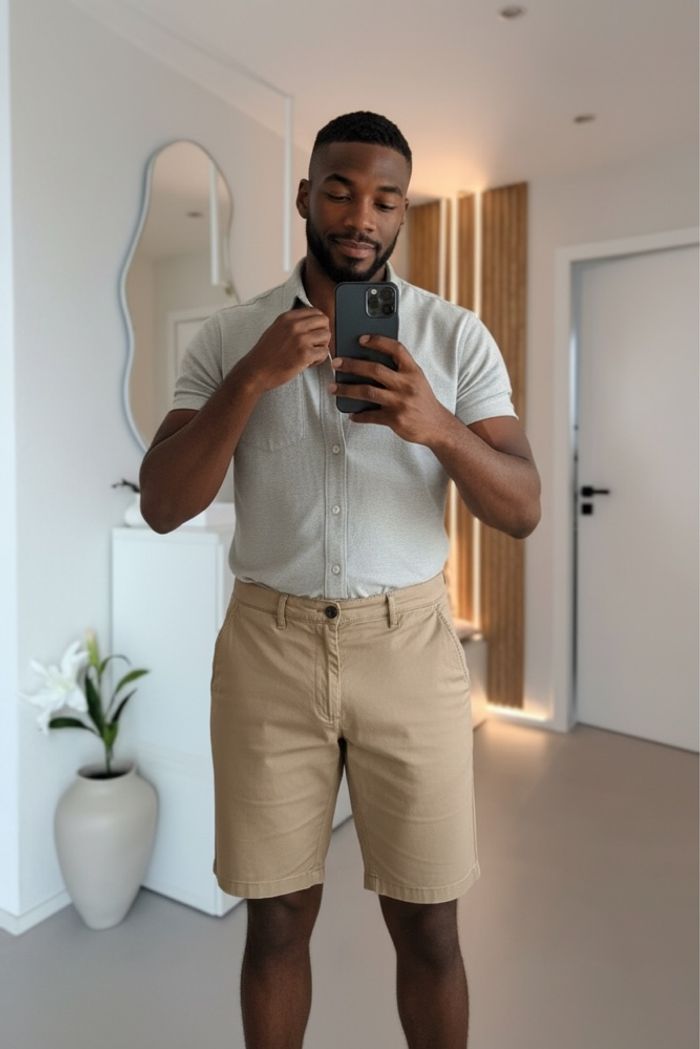 Short bermuda beige La halle