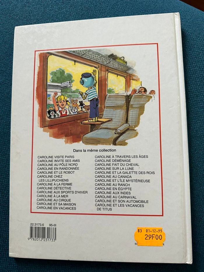 Album bd Caroline et les vacances de Titus robot ancien livre Pierre probst Hachette - photo numéro 2
