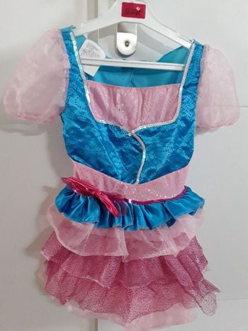 Déguisement fille rose et turquoise 4-6 ans