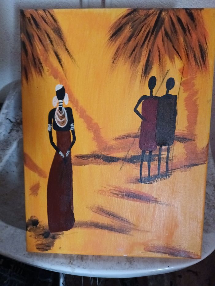 3 tableaux africain - photo numéro 2