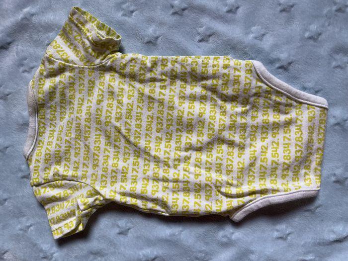 body manches courtes blanc et vert fluo ouverture devant orchestra 1 mois - photo numéro 7