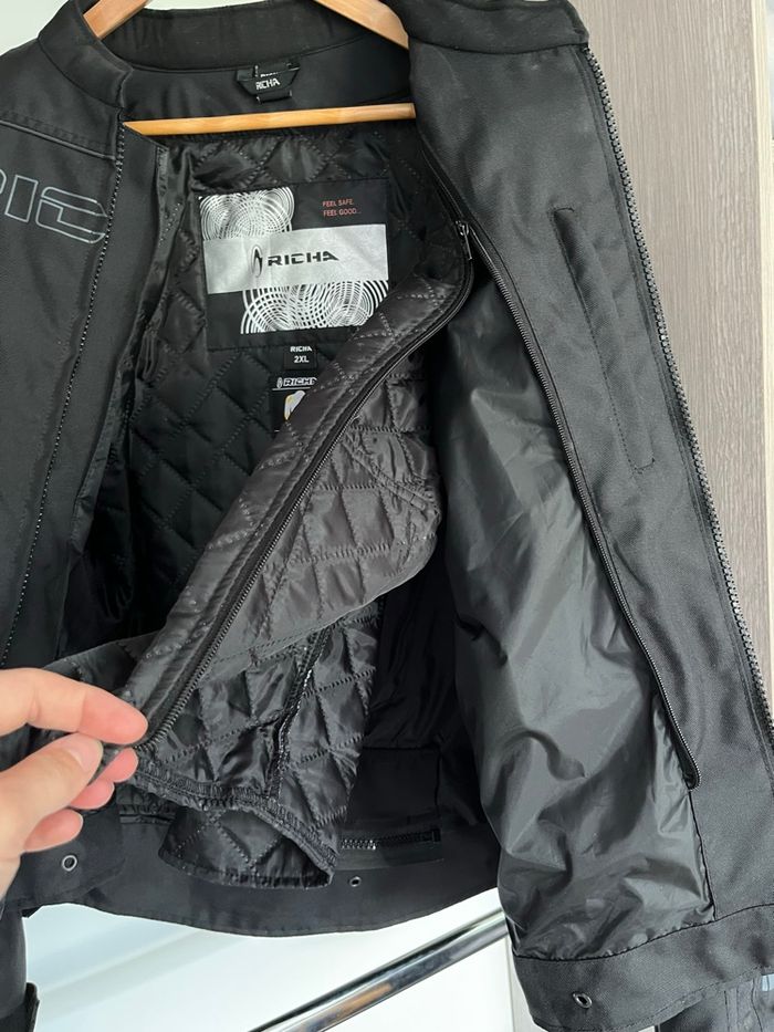 Veste moto Richa 2XL avec doublure hiver - photo numéro 4