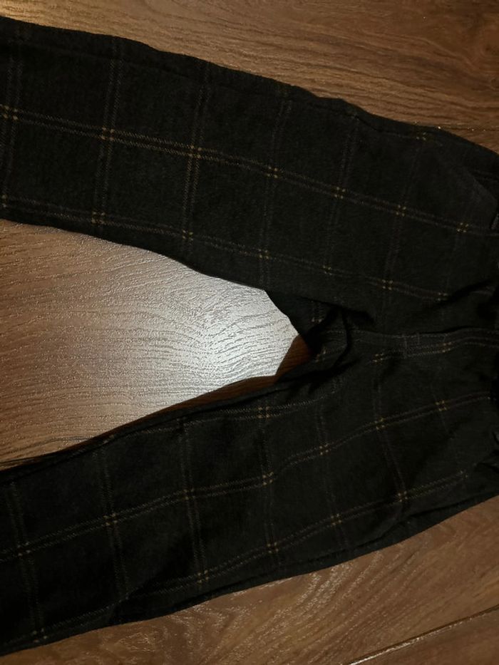 pantalon chaud à carreaux gris foncé  et beige My Chicco 3 ans - photo numéro 2