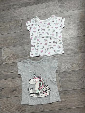 Lot 2 tshirt licorne primark 2 ans