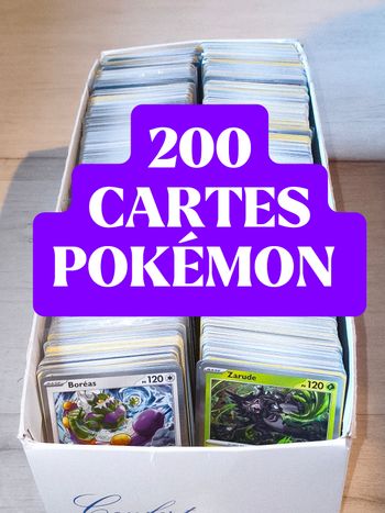 200 cartes Pokémon FR