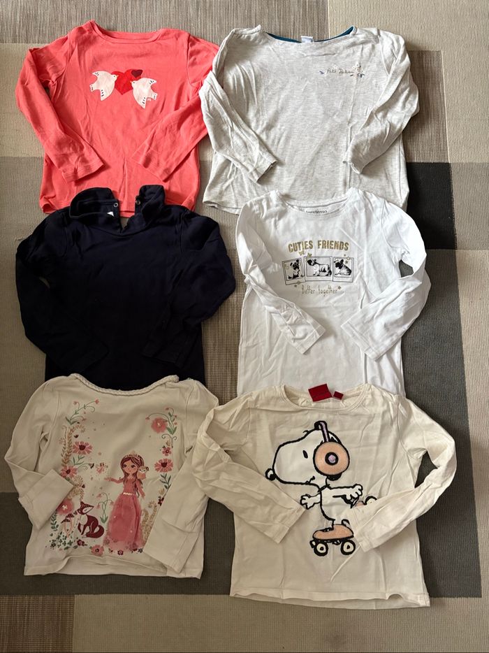 Lot de t-shirt manches longues filles 5 ans - photo numéro 2