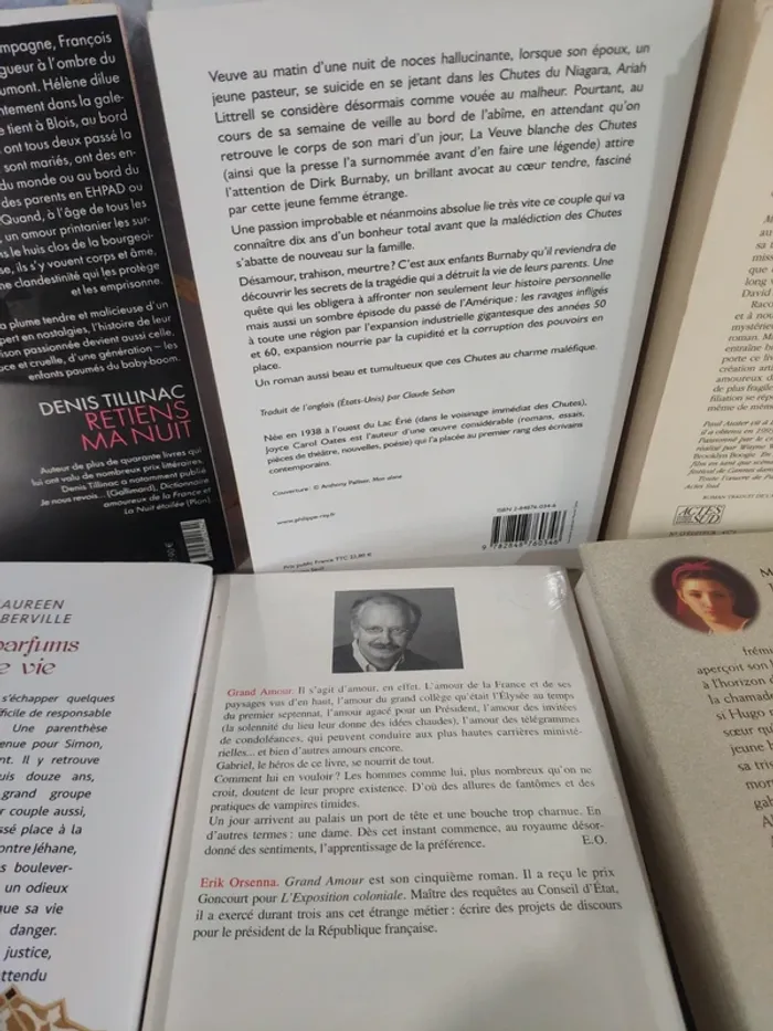 Lot 8 livres histoires d'amour romance passions Bussi Dupuy Auster Oates Bordes Orsenna Turberville - photo numéro 3