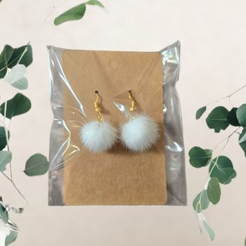Boucle d'oreille à pompon 16mm - Neuf  🍀