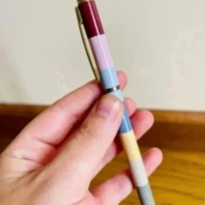 Sublime stylo en métal doré coloré neuf - photo numéro 5
