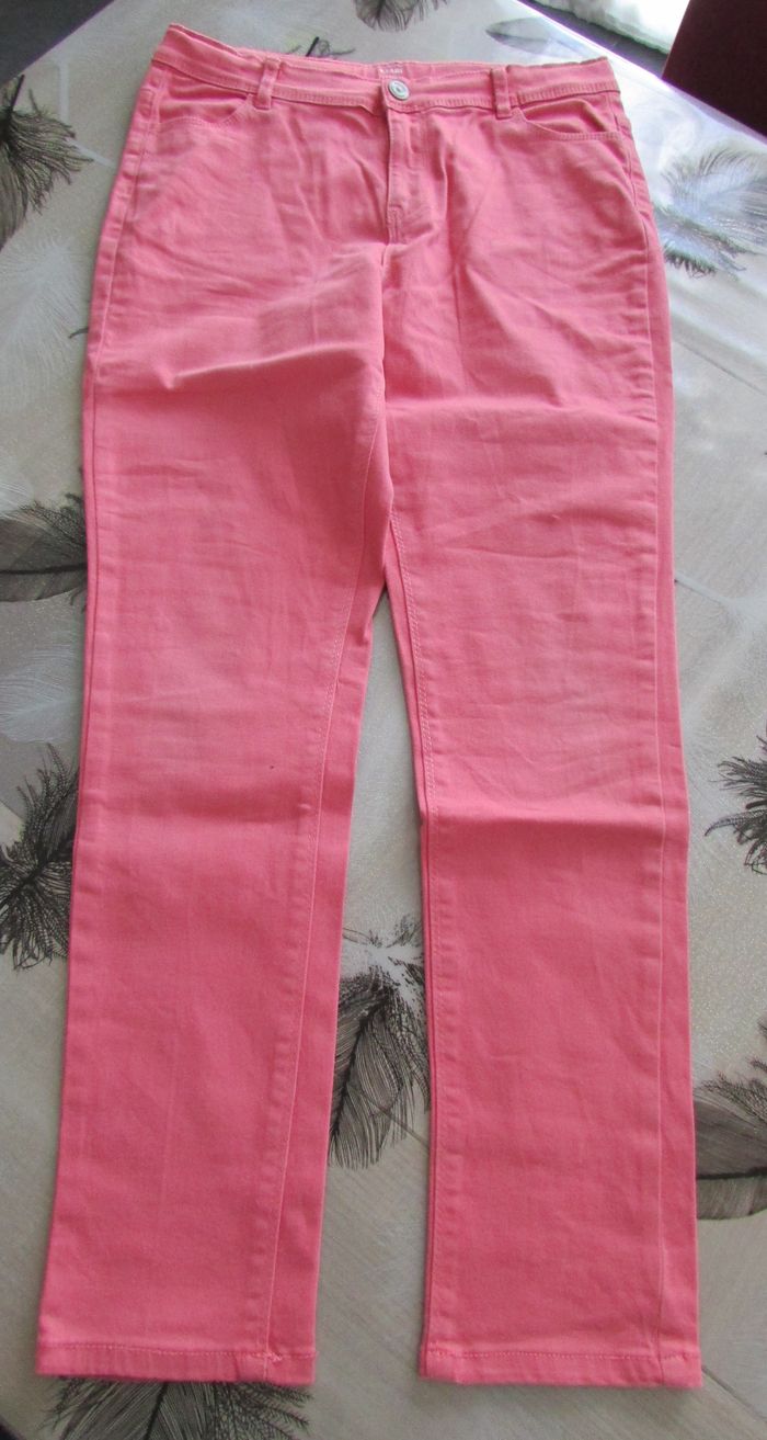 Pantalon fille rose Kiabi 12 ans - photo numéro 1