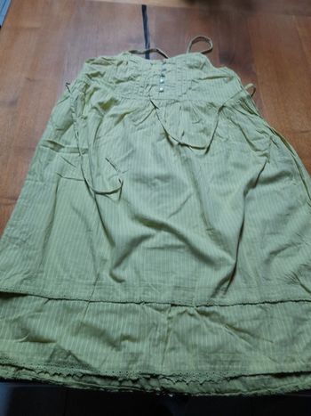 Robe fines bretelles vert Via 28 - T3