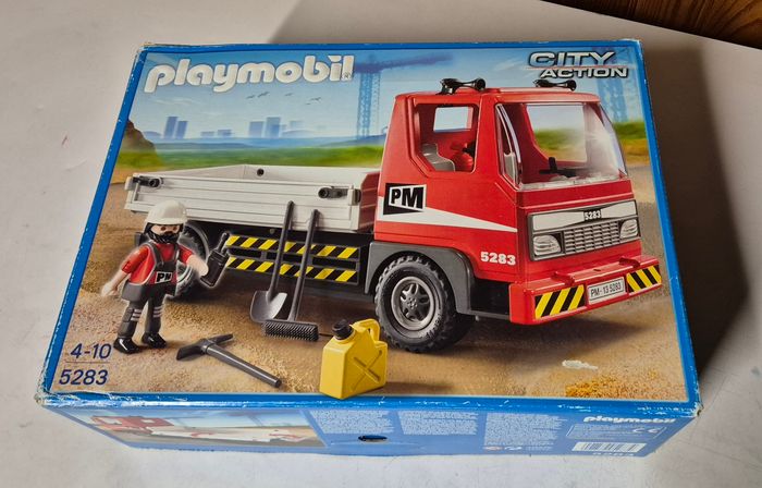 Playmobil 5283 camion benne de chantier avec ouvrier action city - photo numéro 9