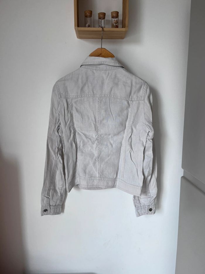 Veste blanc cassé en lin Esprit - photo numéro 4