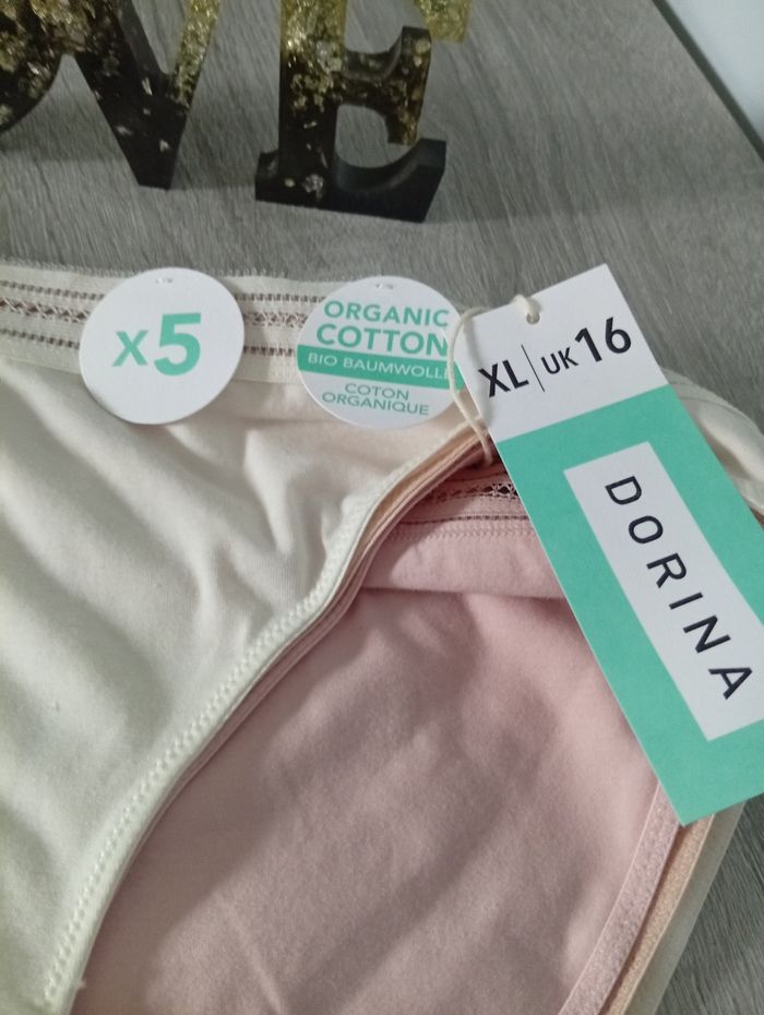 Joli lot de 5 culottes coton organic - photo numéro 2