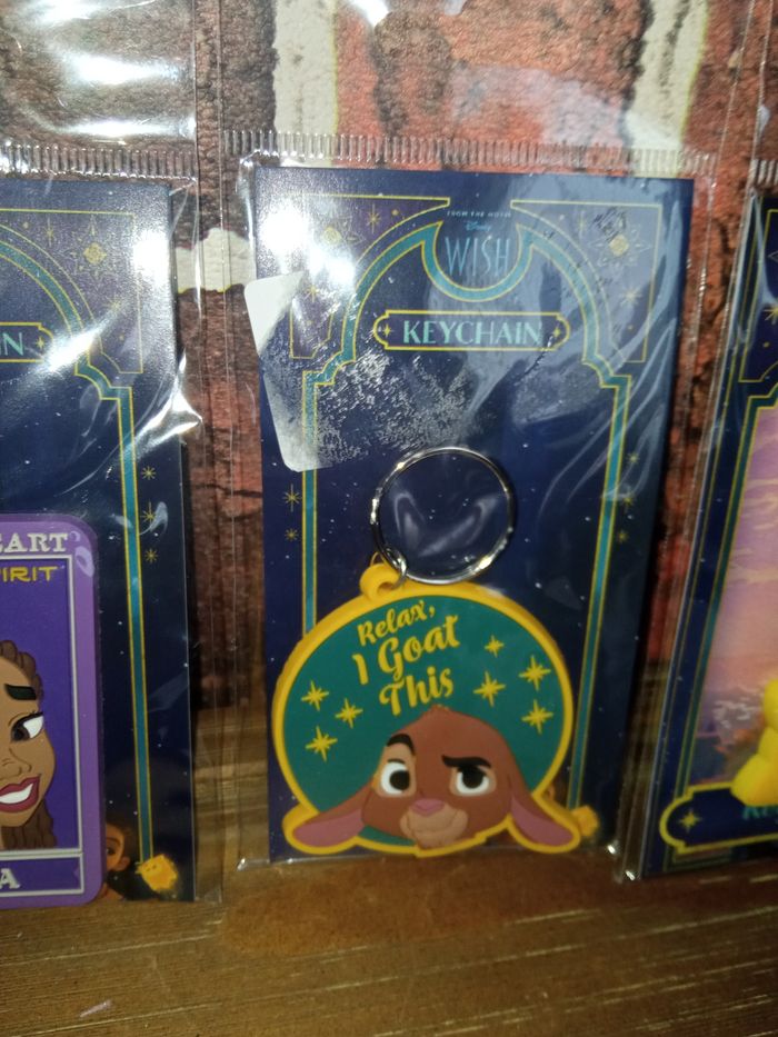 Lot de 3 porte clés Disney Asha - photo numéro 3