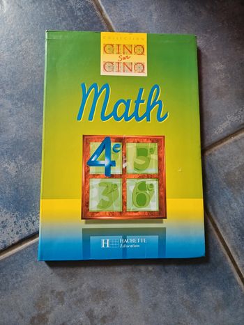 Manuel maths 4eme hachette