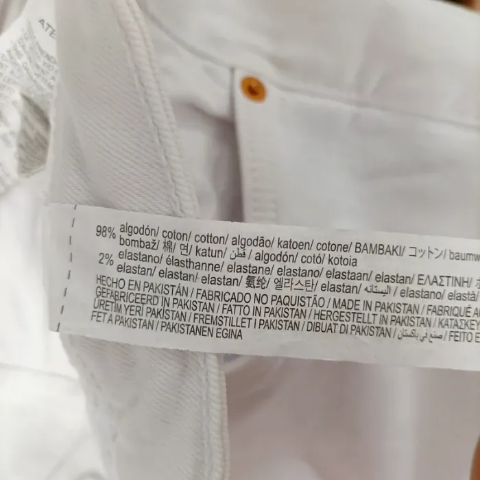 Jean skinny blanc Zara taille 40 coupe stretch bas droit A1488 - photo numéro 8