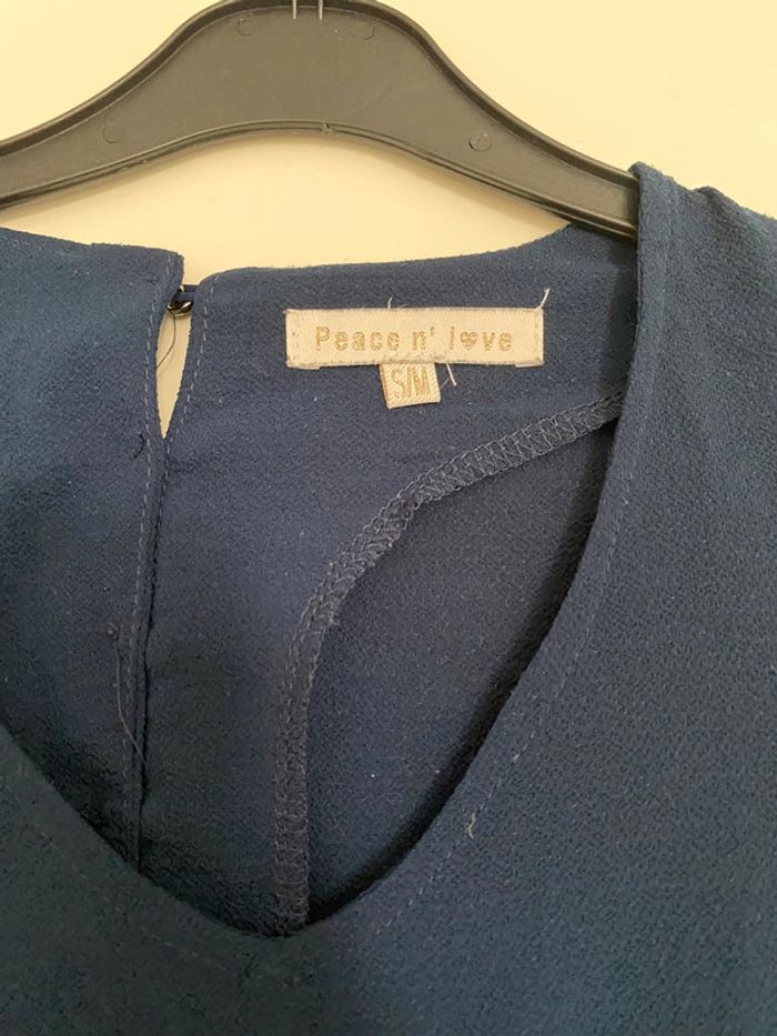 Blouse dentelle bleu - photo numéro 2