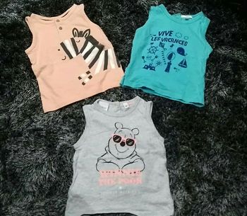 Lot de 3 débardeurs - 9 mois