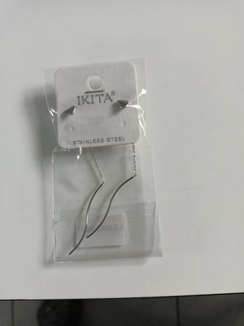 Boucle fantaisie argenté