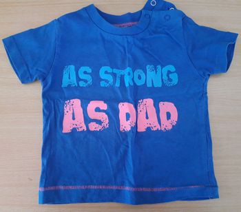 T-shirt bébé fille-garçon manches courtes 9-12 mois / Prends ton pouce