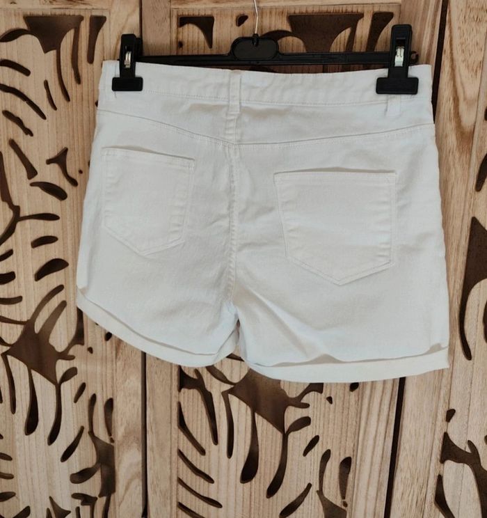 Short blanc à revers T 40 Denim co - photo numéro 8