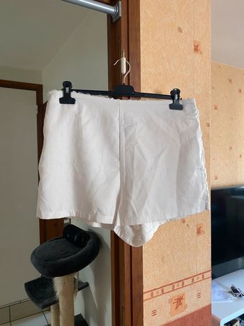 Short blanc femme