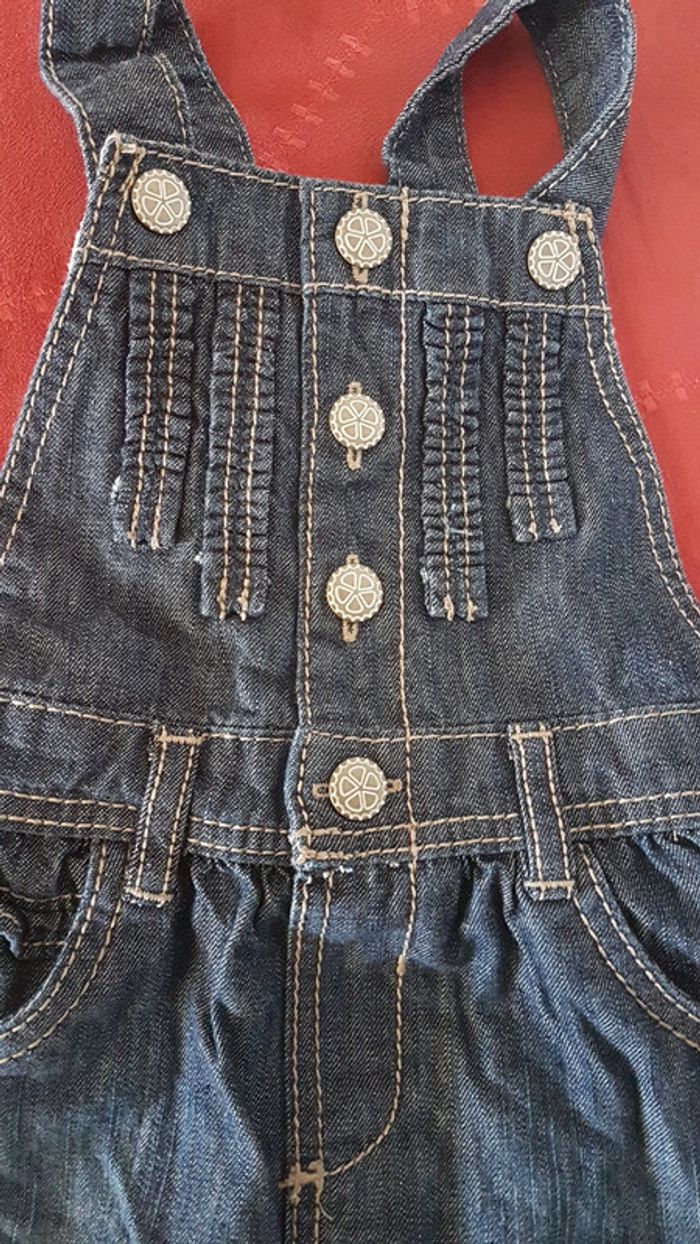 Robe en jeans Obaibi 6 mois bébé fille - photo numéro 2