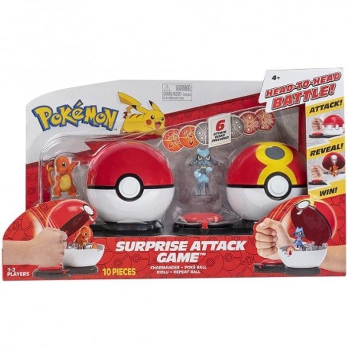 Jeu Pokéball Attaque Surprise Salamèche et Riolu Pokémon