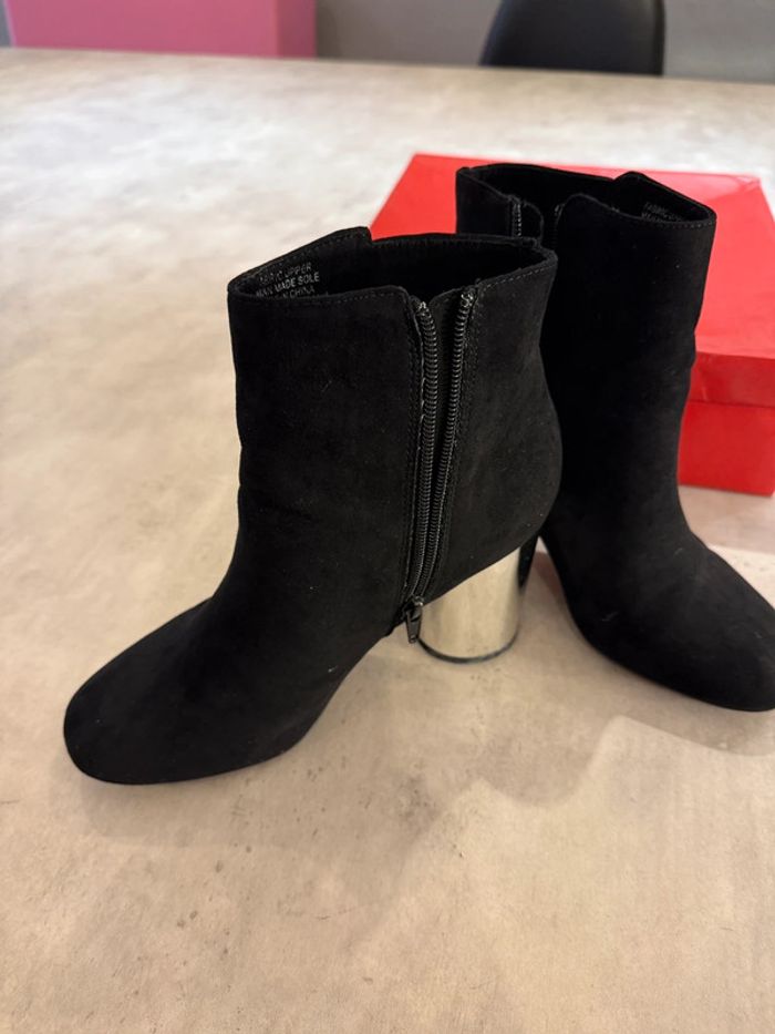 Bottines à talons argentés London Rebel pointure 38 - photo numéro 5