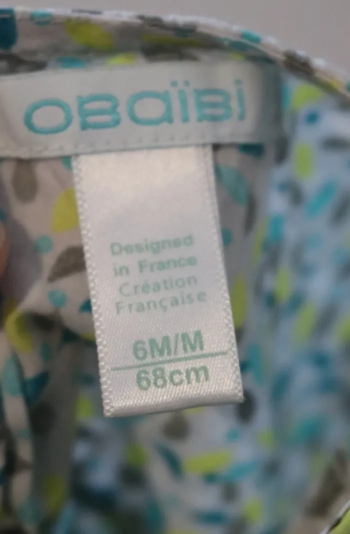 Ensemble blouse Obaïbi et short Tex 6 mois - photo numéro 9