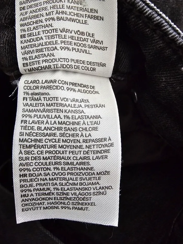 Jeans noir femme 56/58 grande taille / h&m - photo numéro 14
