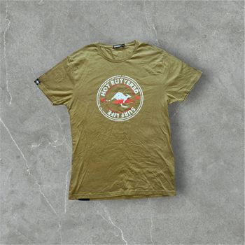 Tee-shirt imprimé Hot Buttered. M. Kaki.  Excellent état
