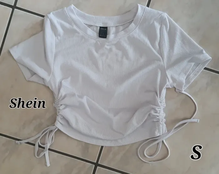 Top shein blanc