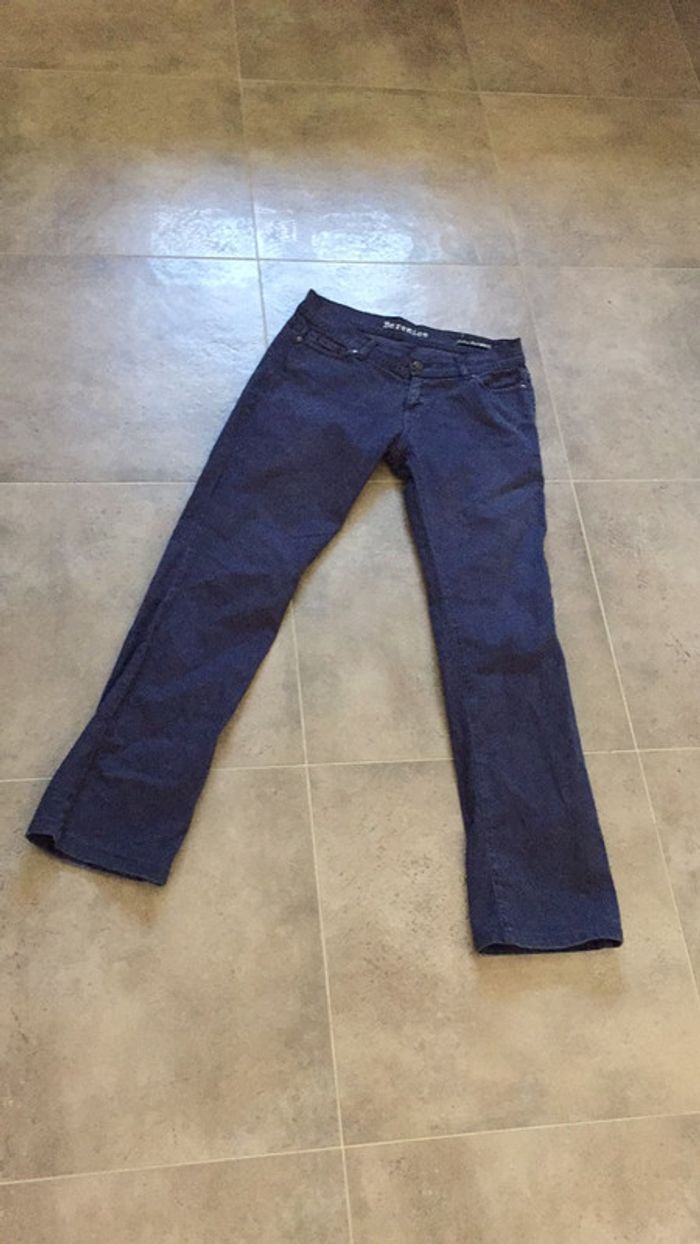 Jeans bleu marine berenice taille 28 excellent état femme - photo numéro 2
