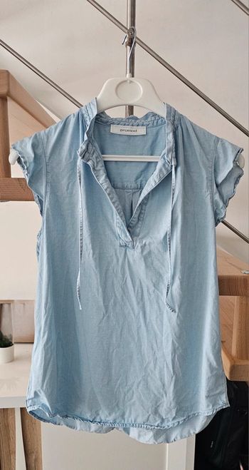 Blouse bleu clair Promod