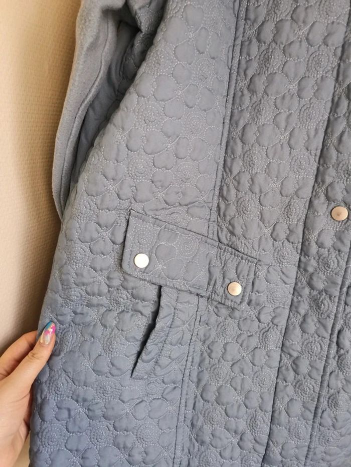 Veste matelassée mi saison couleur bleu taille 46-48 - photo numéro 3