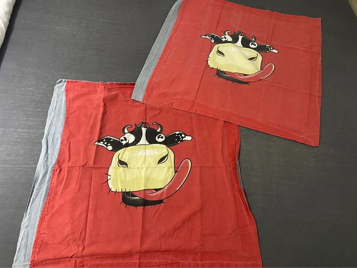 2 taies d’oreiller 🌸 vache - photo numéro 5