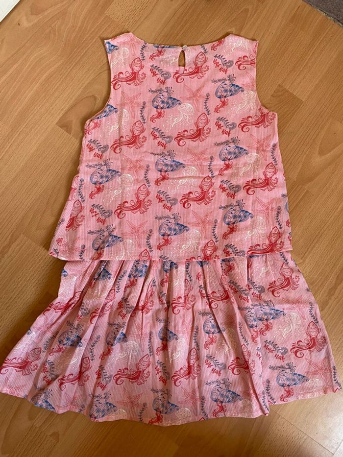 Jolie robe d’été rose sans manches Naf Naf T. 12 ans/152 cm fille neuve - photo numéro 4