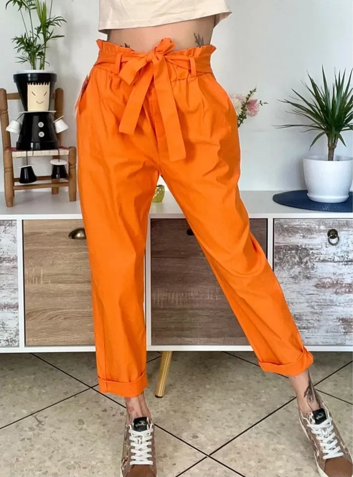 SOLDE Pantalon court taille s/m taille élastique - Mily - neuf