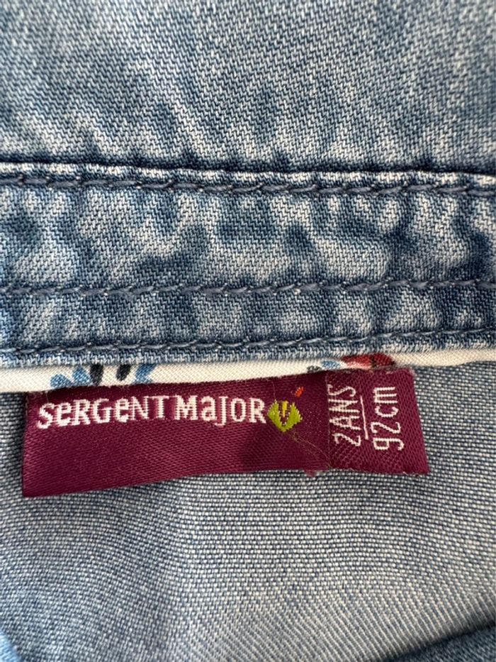 Sergent Major Robe manches courtes couleur jean 2 ans - photo numéro 4